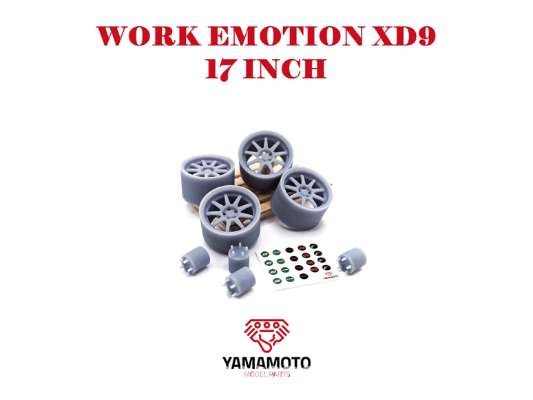 Yamamoto YMPRIM004 Jantes WORK XD9 17" 1/24