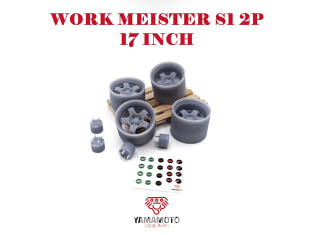 Yamamoto YMPRIM005 Jantes WORK MEISTER S1 2P 17" 4 trous 1/24