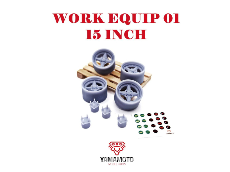 Yamamoto YMPRIM008 Jantes WORK EQUIP 01 15" 1/24