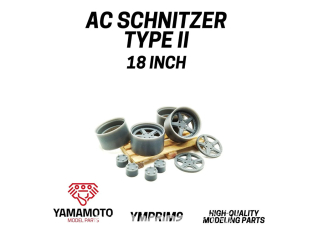 Yamamoto YMPRIM009 Jantes AC SCHNITZER TYPE II 18" 1/24