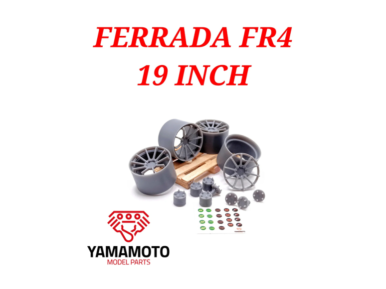 Yamamoto YMPRIM012 Jantes FERRADA FR4 19" 1/24