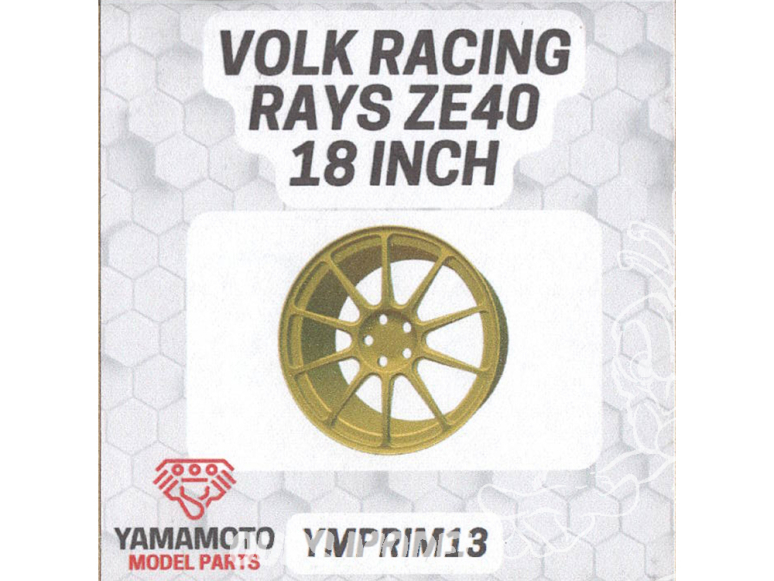 Yamamoto YMPRIM013 Jantes VOLK RACING RAYS ZE40 18 INCH 1/24