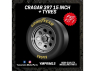 Yamamoto YMPRIM015 Jantes CRAGAR 397 15" avec pneus 1/24