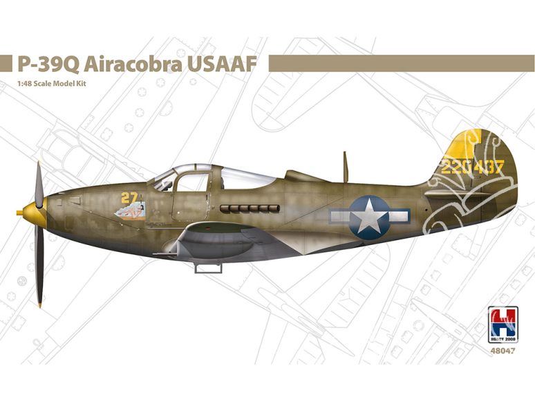 Hobby 2000 maquette avion 48047 P-39Q Airacobra USAAF 1/48