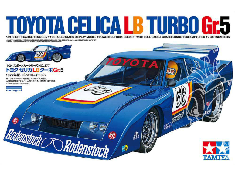 TAMIYA maquette voiture 24377 Toyota Celica LB Turbo Gr.5 1/24