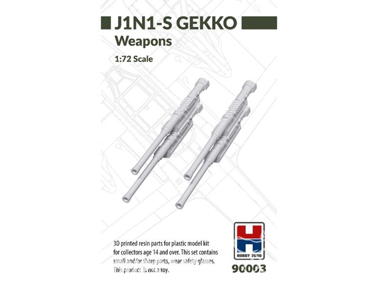 Hobby 2000 maquette accessoire avion 90003 Armement J1N1-S GEKKO 1/72