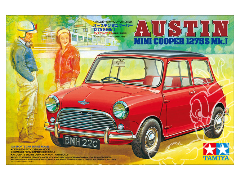 TAMIYA maquette voiture 24235 AUSTIN MINI COOPER 1275S Mk.I 1/24