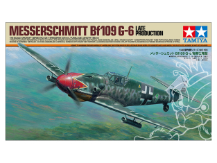 TAMIYA maquette avion 61128 Messerschmitt Bf109 G-6 Late production 1/48