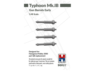 Hobby 2000 maquette accessoire avion 90007 Gun Barrels Early Typhoon Mk.IB Hobby 2000 / Haseagwa 1/48