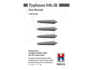 Hobby 2000 maquette accessoire avion 90009 Gun Barrels Typhoon Mk.IB Hobby 2000 / Haseagwa 1/48