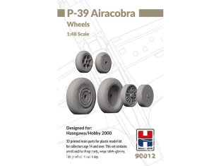 Hobby 2000 maquette accessoire avion 90012 Roues affaissées P-39 Airacobra Hobby 2000 / Hasegawa 1/48