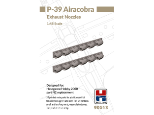 Hobby 2000 maquette accessoire avion 90013 Echappements P-39 Airacobra Hobby 2000 / Hasegawa 1/48