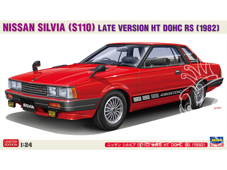 Hasegawa maquette voiture 20797 Nissan Silvia (S110) Premier Modèle HT DOHC RS 1982 1/24