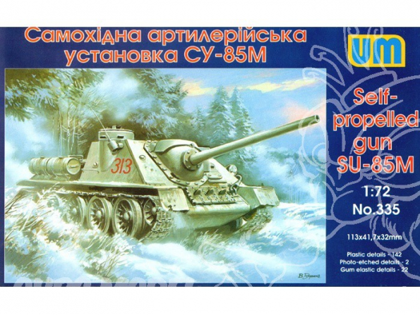 UM Unimodels maquettes militaire 335 SU-85M CANON D&39ASSAUT ANTI CHAR SOVIETIQUE 1/72