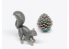 Liang Model accessoires S003 Ecureuil et pomme de pin 1/35