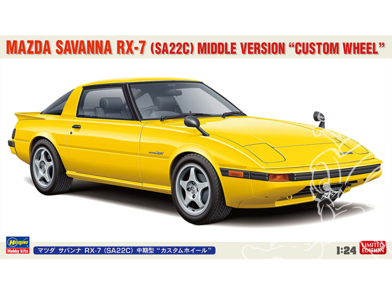 Hasegawa maquette voiture 20798 Mazda Savanna RX-7 (SA22C) Modèle intermédiaire jante personnalisée 1/24