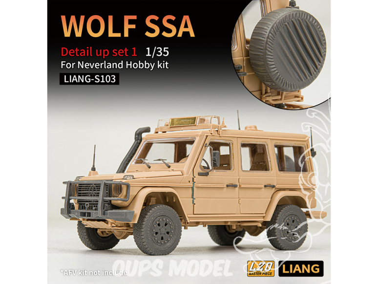 Liang Model amélioration S103 Set détails Wolf SSA Set 1 Neverland Hobby 1/35