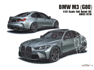 Alpha Model maquette voiture AM02-0110 BMW M3 G80 1/24