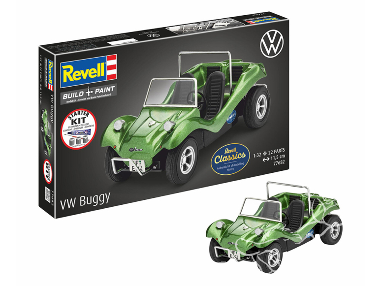 Revell maquette 77682 Starter Kit buggy VW peinture et accessoires de base 1/32