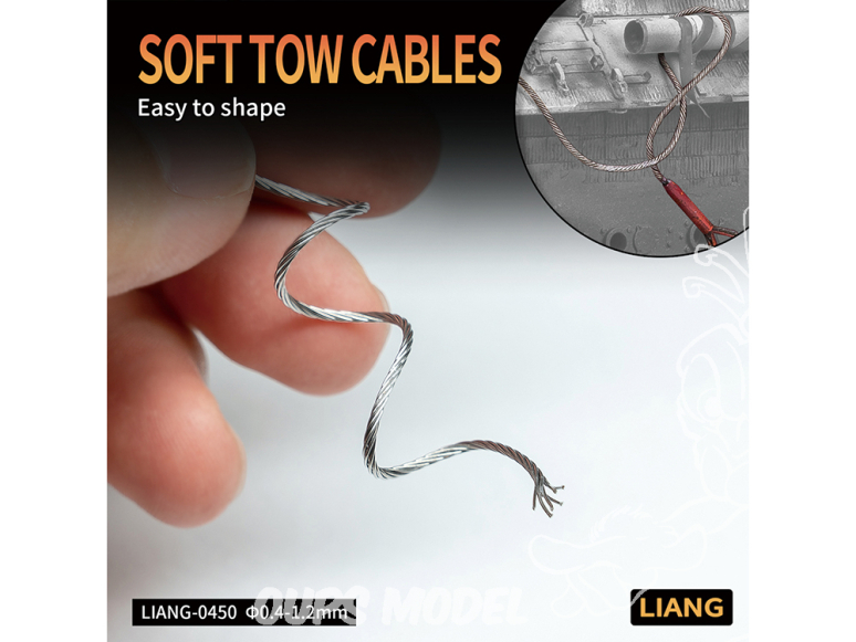 Liang Model accessoires 0450d Cables de remorquage souples 0,7mm x 1m