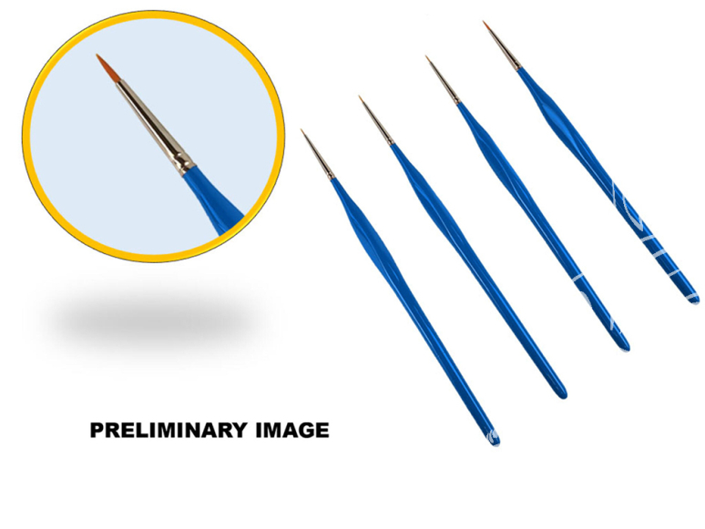Revell 39561 Pinceau lot PAINTA Professional Detail Set / 4 Pack Brosses synthétiques, taille 5/0, 4/0, 3/0, 0