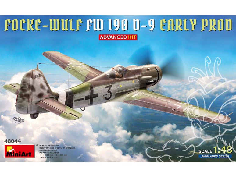Mini Art maquette avion 48044 FOCKE-WULF FW 190D-9 EARLY PRODUCTION ÉQUIPEMENT AVANCÉ 1/48