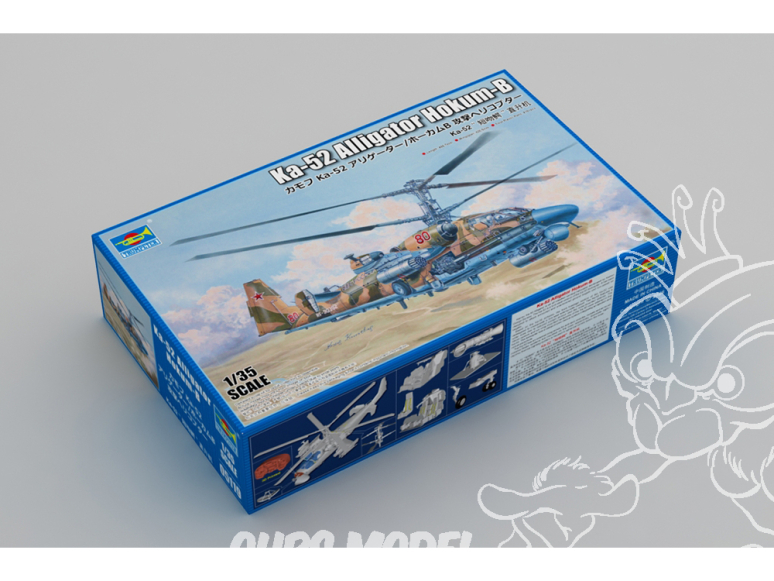 Trumpeter maquette helicoptére 05119 Ka-52 Alligator Hokum-B 1/35