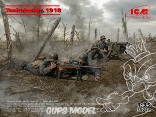 Icm maquette figurine 35724 Tankabwehr, 1918 1/35