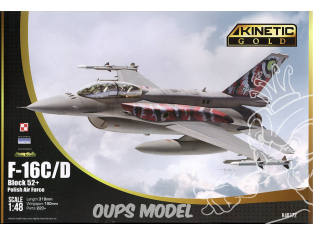 Kinetic maquette avion K48172 F-16C/D Block 52+ Polish Air force Gold édition 1/48