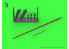 Master Model AM-48-195 MiG-21 F-13 Fishbed C Tube pitot Eduard 1/48