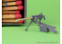 Master Model GM-35-088 Mitrailleuse Browning M1919 A4 calibre .30 (7,62 mm) sur trépied M2 (avec caisse de munitions M1) 1/35