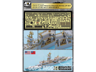 AFV maquette bateau AG35065 Kit de photodécoupe pour le détaillage de la frégate de classe Knox 1/700