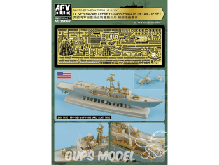 AFV maquette bateau AG35067 Kit de photodécoupe pour frégate de classe Oliver Hazard Perry (USN) 1/700