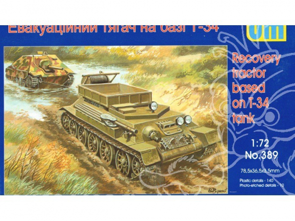 UM Unimodels maquettes militaire 389 CHAR DE DEPANNAGE T-34 SOVIETIQUE 1/72