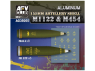 AFV CLUB maquette militaire AG35055 Obus d'artillerie dM1122 et M454 métal 1/35