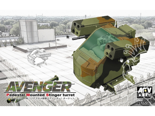 AFV maquette militaire AF35363 Tourelle Avenger PMS (Stinger sur affût) 1/35
