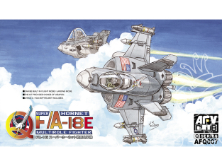 AFV CLUB maquette avion Q007 Q-Scale Chasseur-bombardier F/A-18E Super Hornet style oeuf