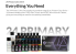 Kaleido Colorworks peinture acrylique 46760 Set de 24 couleurs primaires Set B 24 x 20ml