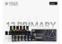 Kaleido Colorworks peinture acrylique 46777 Set de 12 couleurs primaires mates 12 x 20ml