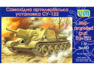 UM Unimodels maquettes militaire 332 SU-122 CANON D&39ARTILLERIE AUTOPROPULSE 1/72