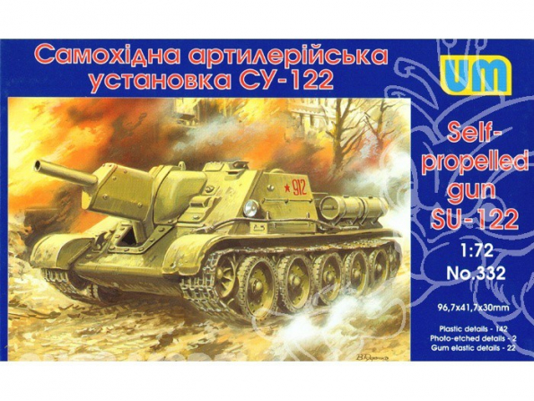 UM Unimodels maquettes militaire 332 SU-122 CANON D&39ARTILLERIE AUTOPROPULSE 1/72