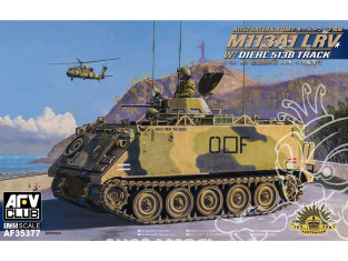 AFV CLUB maquette militaire AF35377 Véhicule de reconnaissance légère M113A1 de l'armée australienne chenilles Diehl 513B 1/35