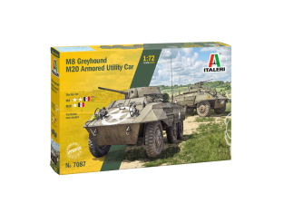 Italeri maquette 7087 M8 Greyhound ou M20 Armored Utility Car 1/72