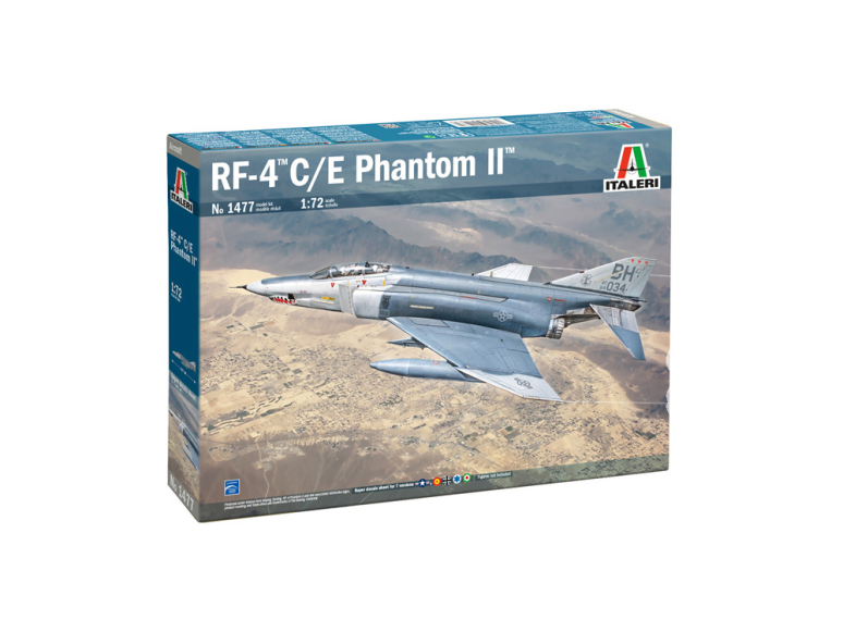 ITALERI maquette avion 1477 RF-4 C/E Phantom II 1/72