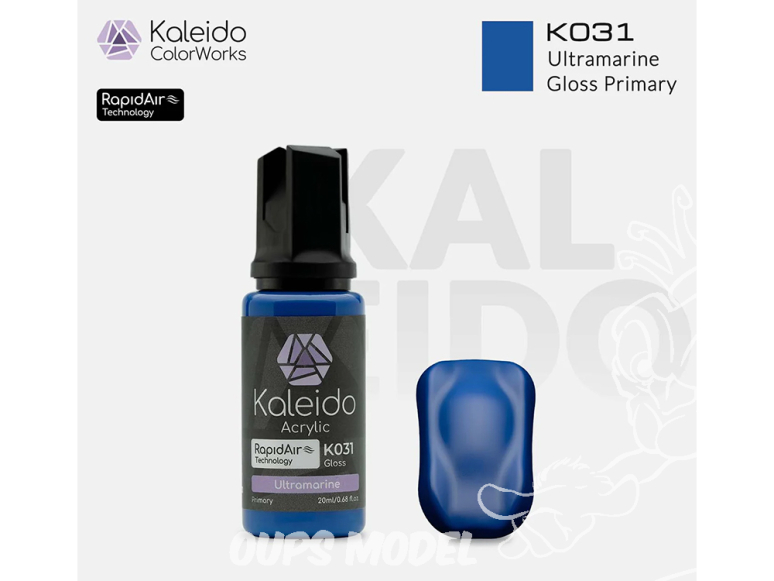 Kaleido Colorworks peinture acrylique K031 Bleu ultramarine brillant - Ultramarine gloss 20ml