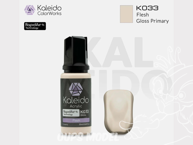 Kaleido Colorworks peinture acrylique K033 Chair brillant - Flesh gloss 20ml