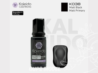 Kaleido Colorworks peinture acrylique K038 Noir mat - Matt black 20ml