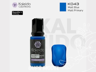 Kaleido Colorworks peinture acrylique K043 Bleu mat - Matt blue 20ml