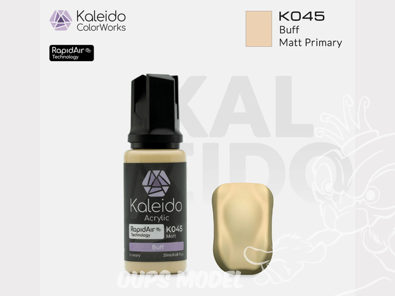 Kaleido Colorworks peinture acrylique K045 Chamois mat - Matt Buff 20ml