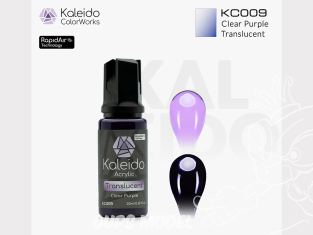 Kaleido Colorworks peinture acrylique KC009 Violet transparent - Clear Purple Translucent 20ml Kaleido Colorworks peinture acrylique KC009 Violet transparent - Clear Purple Translucent 20ml